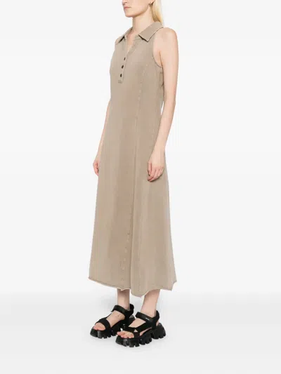 B+ab Sleeveless Midi Dress In Neutral