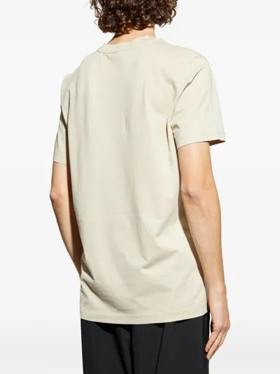 Moncler Logo-patch Short-sleeved T-shirt In Neutral