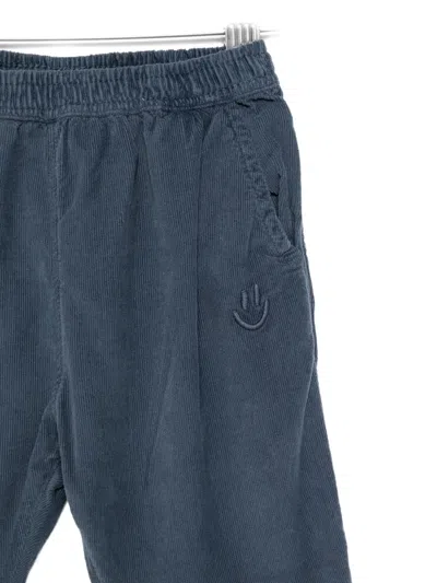 Molo Embroidered Corduroy Trousers In Gray