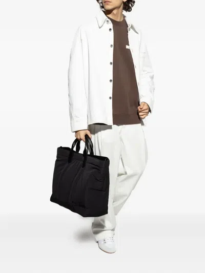 Jacquemus Basic Crew Neck T-shirt With Long Sleeves In Brown