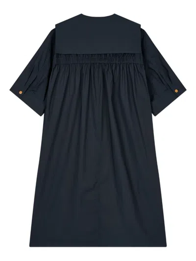 Studio Tomboy Sailor-collar Button Mini Dress