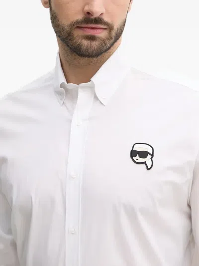 Karl Lagerfeld Ikonik Karl Shirt In White