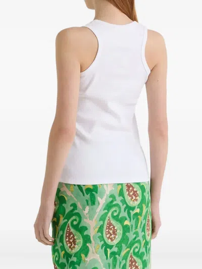 Maliparmi Embellished Tank Top In White