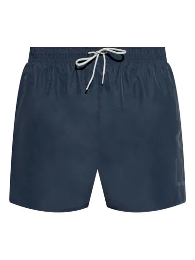 LOGO细节抽绳泳裤