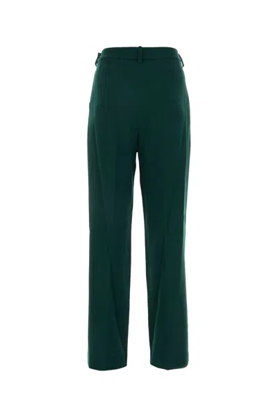 Alexander Vauthier Dark Green Wool Pant In Green