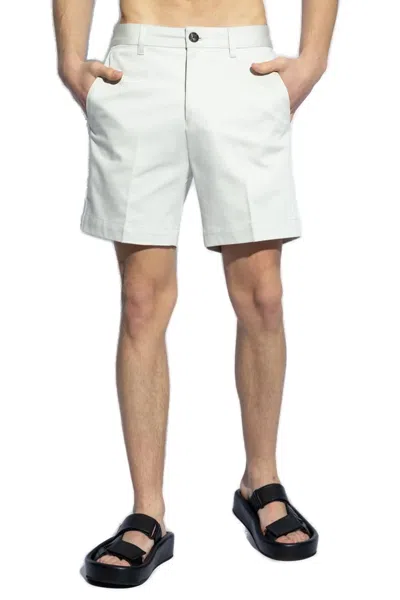 Ami Alexandre Mattiussi Ami Paris Cotton Shorts In Metallic