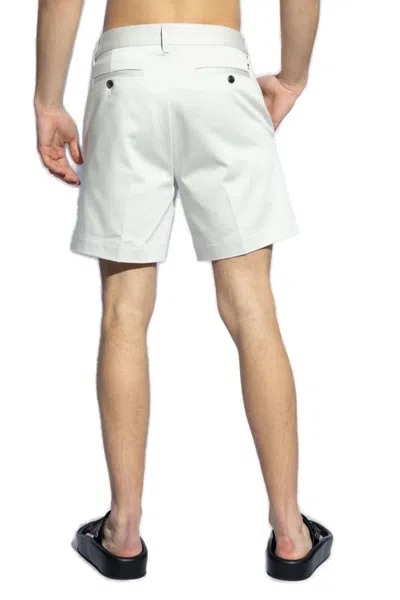 Ami Alexandre Mattiussi Ami Paris Cotton Shorts In Metallic