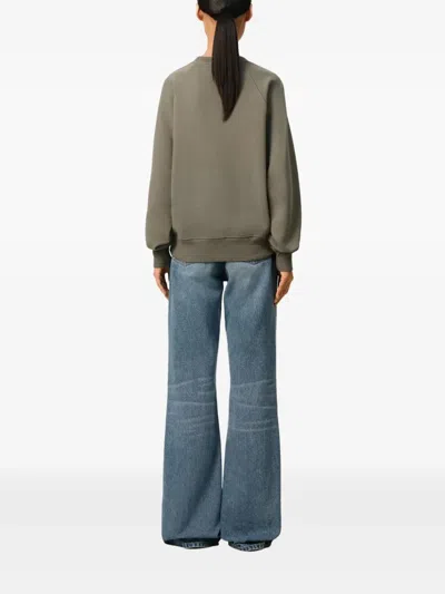 Ami Alexandre Mattiussi Ami Paris Heavy Cotton Sweatshirt In Brown
