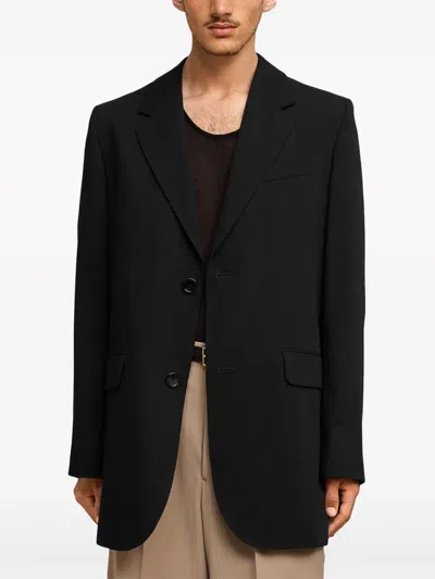 Ami Alexandre Mattiussi Ami Paris Single-breasted Tailored Blazer In Black