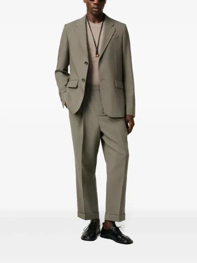 Ami Alexandre Mattiussi Ami Paris Twobutton Jacket In Brown