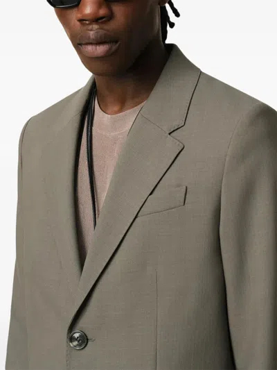 Ami Alexandre Mattiussi Ami Paris Twobutton Jacket In Brown