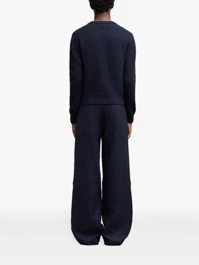 Ami Alexandre Mattiussi Ami Paris Wool And Cashmere Sweater In Blue