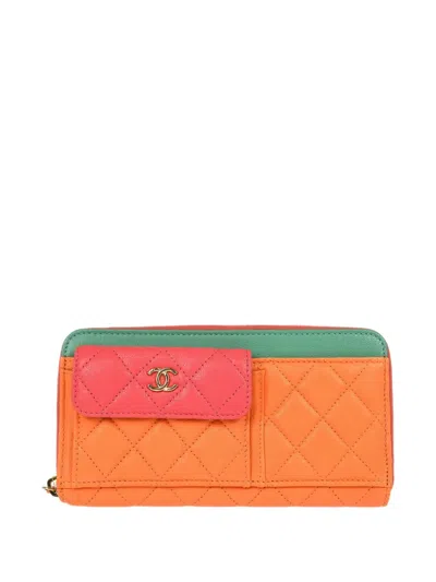 Pre-owned Chanel 2020 Quilted Long Wallet