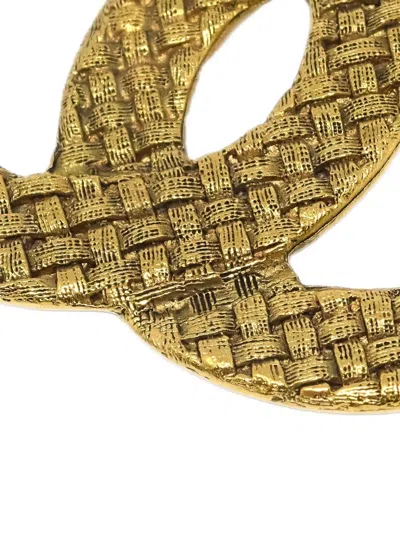 Pre-owned Chanel 1990-2000s Cc Brooch