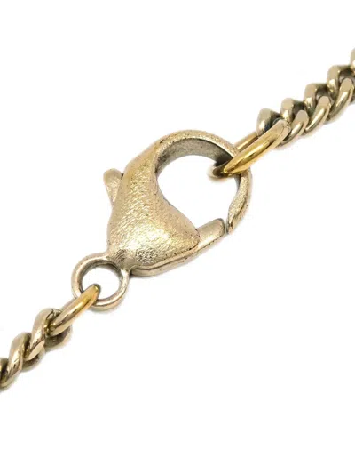 Pre-owned Chanel 2007 Cc-pendant Necklace In Gold