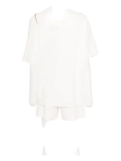 Tout A Coup T-shirt And Shorts Set In White