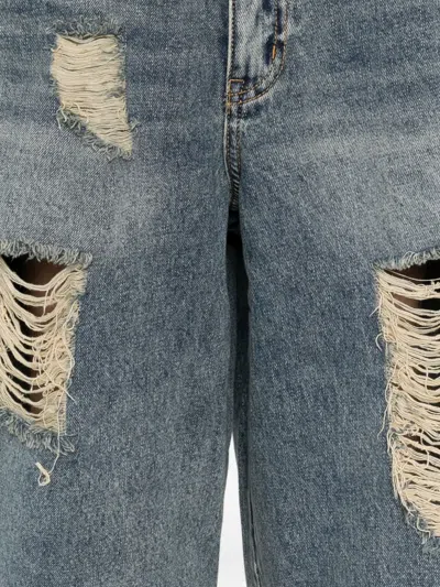 Tout A Coup Ripped Denim Shorts
