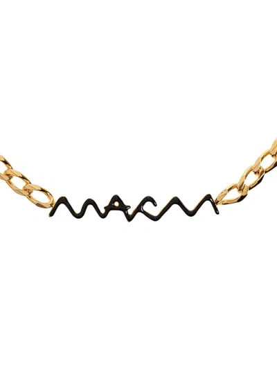 Marni Chain-link Brass Necklace In Gold