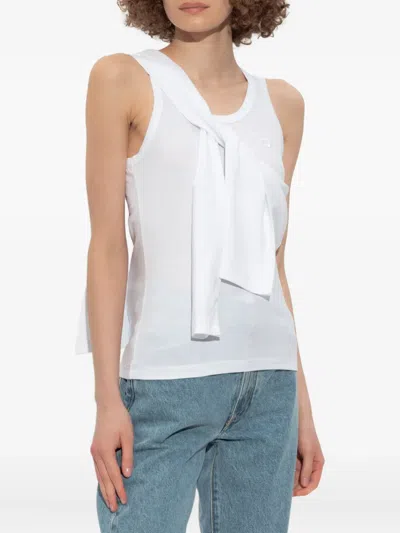 Coperni Top With Tie In White