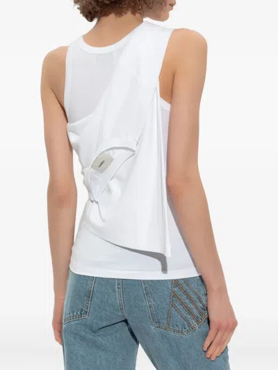 Coperni Top With Tie In White