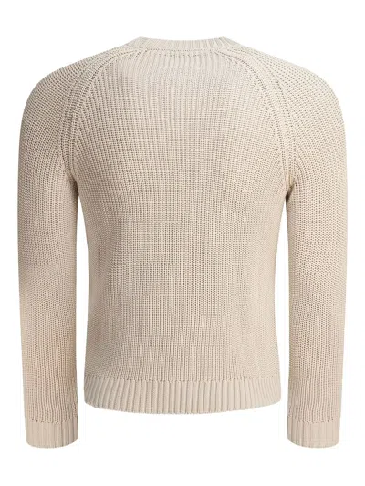 Rakkì Rakki Cotton Beige Knitwear In Neutral