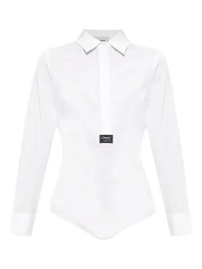 Coperni Bodysuit Collar Pointed Long Sleeves