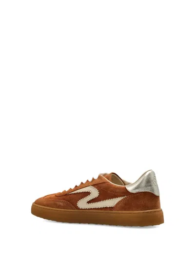 Stuart Weitzman Runaround Suede Sneakers In Brown