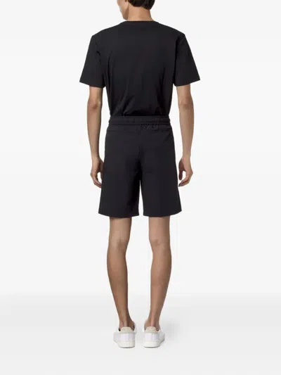 K-way Drawstring Logo-detail Track Shorts In Black
