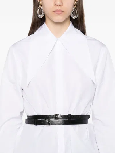 Alexander Mcqueen Oversized-collar Cotton Shirt In White