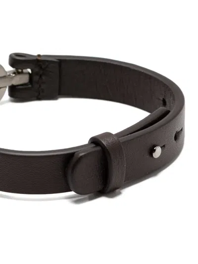 Ferragamo Brown Bracelets In Black