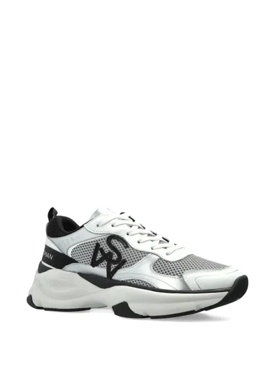 Stuart Weitzman Logo-embellished Sneakers In White