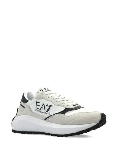 Ea7 Logo-patch Sneakers In Multi