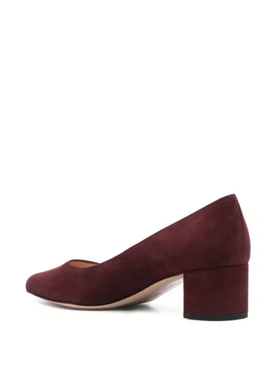 Gianvito Rossi Pointed Toe Block Heel Suede Pumps