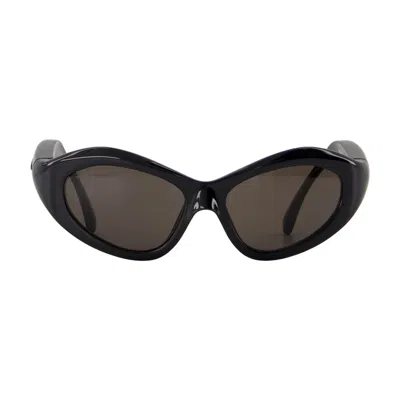 Balenciaga Black-black-grey Bio Injection Sunglasses In Black