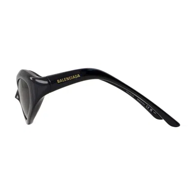 Balenciaga Black-black-grey Bio Injection Sunglasses In Black