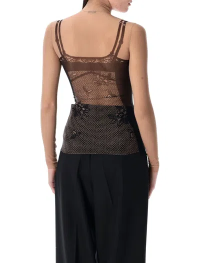 Balenciaga Trompe L Il Lingerie Top In Multi