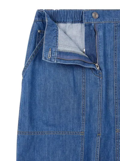 Studio Tomboy Double-knee Denim Skirt