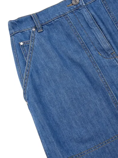 Studio Tomboy Double-knee Denim Skirt