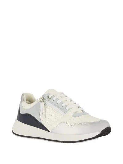 Geox Bulmya Zip-detail Sneakers In Gray