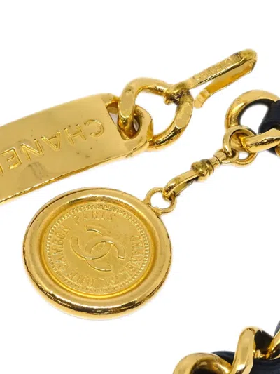 Pre-owned Chanel 1990-2000s Chain Leather Belt