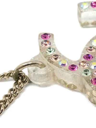 Pre-owned Chanel 2004 Cc-charm Bracelet In Gold