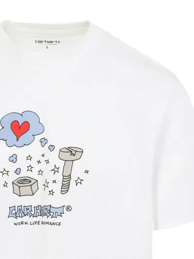 Carhartt Mens White Work Life Graphic-print Cotton T-shirt Xl In White