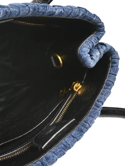 Pre-owned Miu Miu 2010s Matelasse Denim Handbag