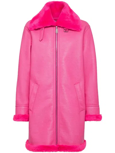 Philipp Plein Eco Mutton Aviator Skull&bones Coat