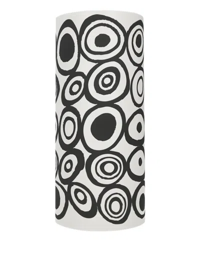 10 Corso Como Signature Circles-pattern Ceramic Vase In Black