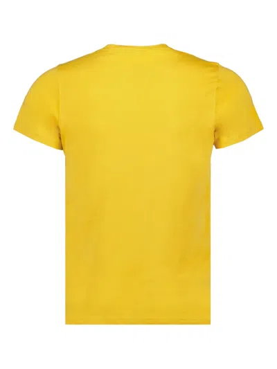 K-way Sigur Pocket Cotton T-shirt In Yellow