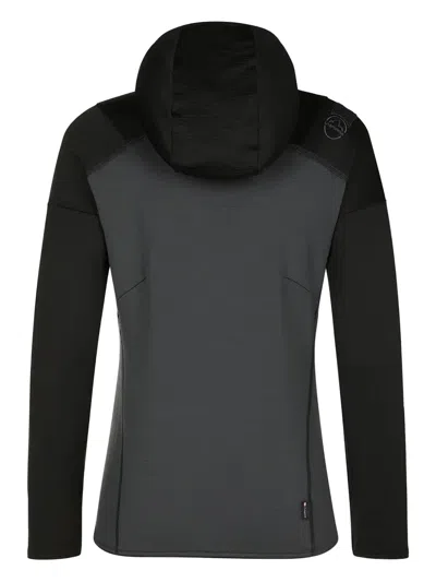 La Sportiva Upendo Hooded Fleece Sweater In Black