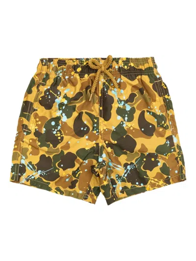 Palm Angels Drawstring Swimming Trunks In Multi