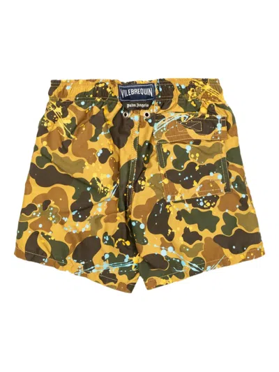 Palm Angels Drawstring Swimming Trunks In Multi