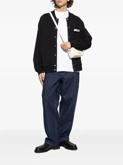 Jacquemus Mens Station Patch White Stazione Brand-patch Cotton-jersey T-shirt In White